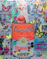 Supreme Soup by Diederik Van Apple - Mixed Media on Aluminium sized 32x39 inches. Available from Whitewall Galleries